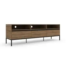 Lowboard >Bari< in Eichenoptik Braun - 160x50x40cm...