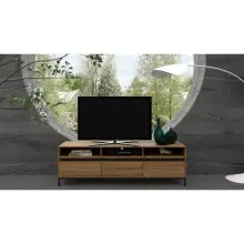 Lowboard >Bari< in Eichenoptik Braun - 160x50x40cm...