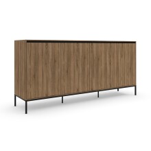 Sideboard >Bari< in Eichenoptik Braun - 175x82x40cm...