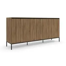 Sideboard >Bari< in Eichenoptik Braun - 175x82x40cm...
