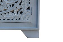 Sideboard >Kalita< in Grau, Massivholz - 170x85x40cm (BxHxT)