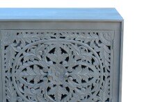 Sideboard >Kalita< in Grau, Massivholz - 170x85x40cm (BxHxT)