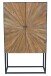 Highboard >Madira< in Schwarz, Mangoholz/Metall - 90x160x40cm (BxHxT)