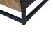 Lowboard >Madira< in Schwarz, Mangoholz/Metall - 140x50x40cm (BxHxT)