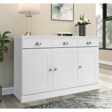Sideboard >Motala< in Weiß - 125x80x35cm (BxHxT)