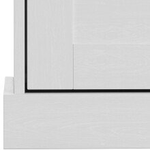 Mehrzweckschrank >Motala< in Weiß - 83x130x35cm (BxHxT)