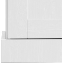 Mehrzweckschrank >Motala< in Weiß - 122x129x35cm (BxHxT)