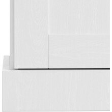 Mehrzweckschrank >Motala< in Weiß - 122x129x35cm (BxHxT)