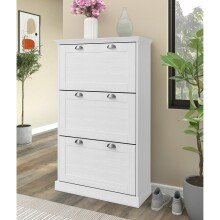 Schuhkipper >Motala< in Weiß - 80x132x30cm...