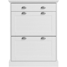 Schuhkipper >Motala< in Weiß - 80x105x35cm (BxHxT)