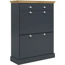 Schuhkipper >Motala< in Anthrazit - 80x105x35cm...