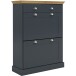 Schuhkipper >Motala< in Anthrazit - 80x105x35cm (BxHxT)