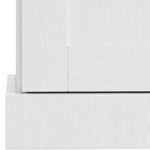 Hochkommode >Motala< in Weiß - 75x110x35cm (BxHxT)