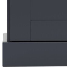 Hochkommode >Motala< in Anthrazit - 75x110x35cm (BxHxT)