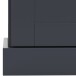 Hochkommode >Motala< in Anthrazit - 75x110x35cm (BxHxT)
