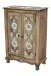 Highboard >Sharma< in Braun, Mangoholz - 80x120x40cm (BxHxT)