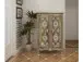 Highboard >Sharma< in Braun, Mangoholz - 80x120x40cm (BxHxT)