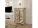 Highboard >Sharma< in Braun, Mangoholz - 80x120x40cm (BxHxT)