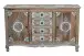 Sideboard >Sharma< in Braun, Mangoholz - 140x85x40cm (BxHxT)