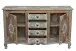 Sideboard >Sharma< in Braun, Mangoholz - 140x85x40cm (BxHxT)