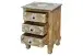Nachtkommode >Sharma< in Braun, Mangoholz - 50x70x40cm (BxHxT)