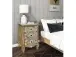 Nachtkommode >Sharma< in Braun, Mangoholz - 50x70x40cm (BxHxT)