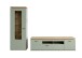 Wohnwand >MONIZ< (2-teilig) Salbei / Eiche, Lowboard 195x57x44cm, Vitrine 70x197x38cm