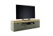 Wohnwand >MONIZ< (2-teilig) Salbei / Eiche, Lowboard 195x57x44cm, Vitrine 70x197x38cm