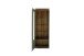 Wohnwand >MONIZ< (2-teilig) Salbei / Eiche, Lowboard 195x57x44cm, Vitrine 70x197x38cm