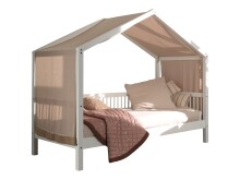 Hausbett >Buche Massiv< in Buche massiv weiß...