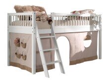 Spielbett >Buche Massiv< in Buche massiv weiß...