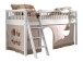Spielbett >Buche Massiv< in Buche massiv weiß lackiert - 207,5x114x97,5 (BxHxT)