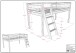 Spielbett >Buche Massiv< in Buche massiv weiß lackiert - 207,5x114x97,5 (BxHxT)