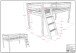 Spielbett >Buche Massiv< in Buche massiv weiß lackiert - 207,5x114x97,5 (BxHxT)
