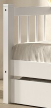 Daybett >Buche Massiv< in Buche massiv weiß lackiert - 207,5x68x97,5 (BxHxT)