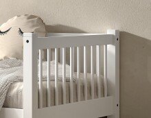 Daybett >Buche Massiv< in Buche massiv weiß lackiert - 207,5x68x97,5 (BxHxT)