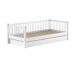 Daybett >Buche Massiv< in Buche massiv weiß lackiert - 207,5x68x97,5 (BxHxT)
