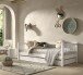 Daybett >Buche Massiv< in Buche massiv weiß lackiert - 207,5x68x97,5 (BxHxT)
