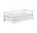 Daybett >Buche Massiv< in Buche massiv weiß lackiert - 207,5x68x97,5 (BxHxT)