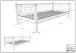 Daybett >Buche Massiv< in Buche massiv weiß lackiert - 207,5x68x97,5 (BxHxT)