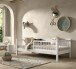 Daybett >Buche Massiv< in Buche massiv weiß lackiert - 207,5x68x97,5 (BxHxT)