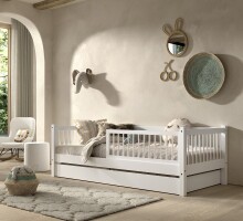 Daybett >Buche Massiv< in Buche massiv weiß...