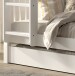 Etagenbett >Buche Massiv< in weiß lackiert - 207,5x175,4x97,5 (BxHxT)