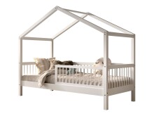 Hausbett >Buche Massiv< in Buche massiv weiß...