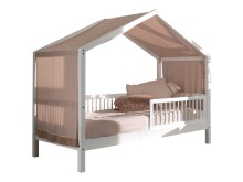 Hausbett >Buche Massiv< in Buche massiv weiß...