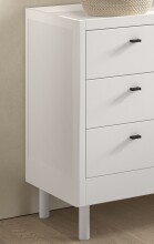 Jugendzimmer-Set >Buche Massiv< (4-teilig) in Buche massiv weiß lackiert