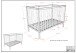 Babybett >Dino< in Buche Weiß, Massivholz - 124,4x84,4x65,4cm (BxHxT)