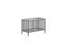 Babybett >Dino< in Buche Anthrazit, Massivholz - 124,4x84,4x65,4cm (BxHxT)