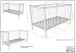 Babybett >Dino< in Buche Natur, Massivholz - 144x84,4x75,5cm (BxHxT)