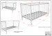 Babybett >Dino< in Buche Natur, Massivholz - 144x84,4x75,5cm (BxHxT)